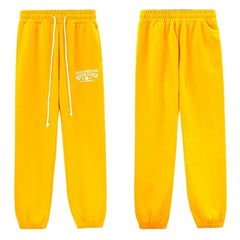 Denim Tears Bright Yellow Small Embroidery Drawstring Jogger Sweatpants